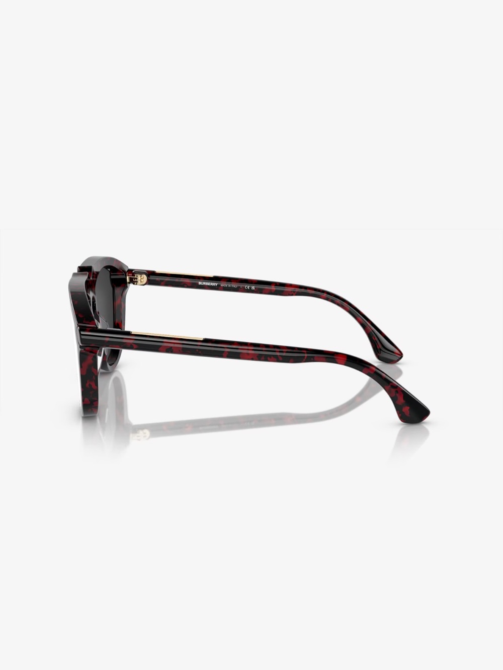 Burberry Red Havana Pilot Men’s Sunglasses  NIB Full Inclusion - Picture 3 of 7
